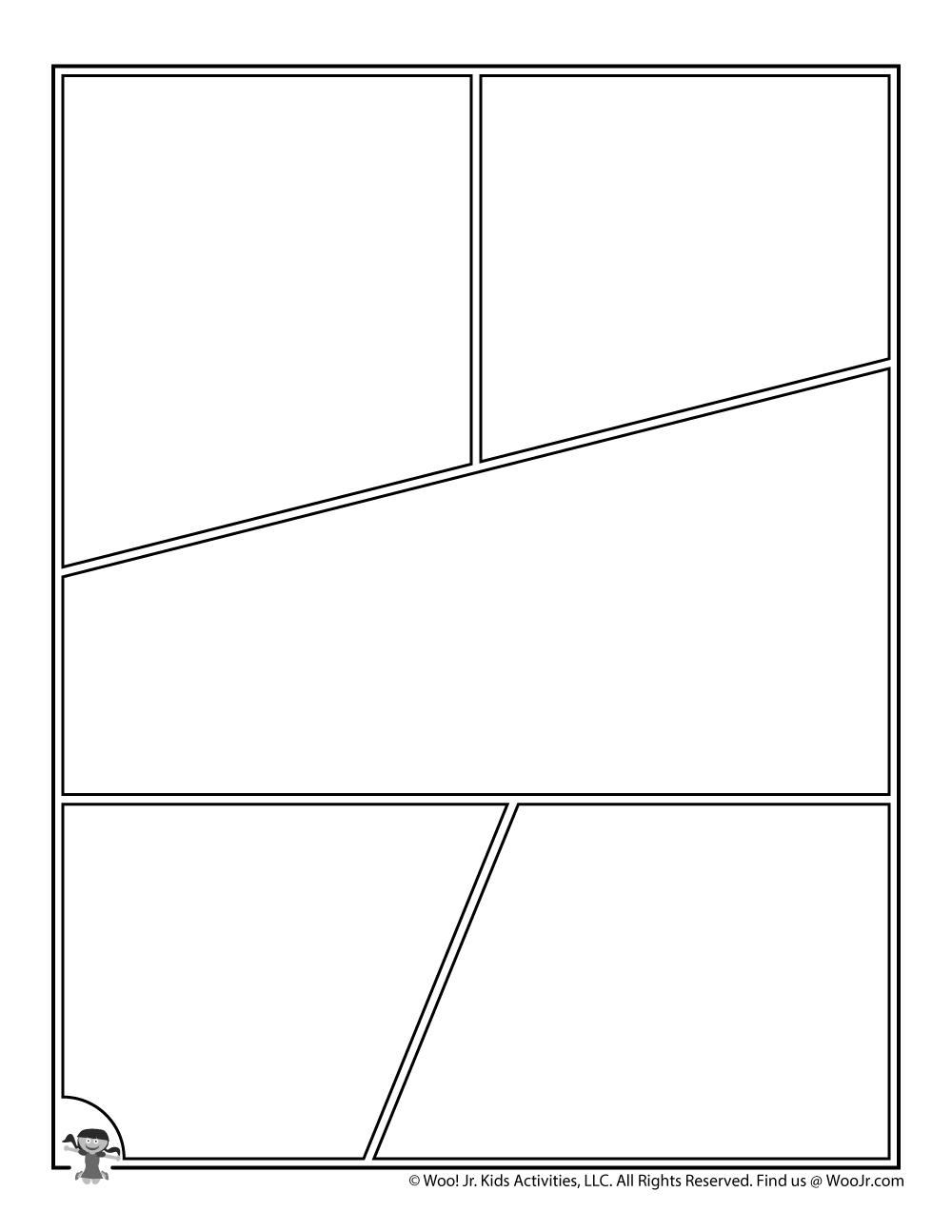 Printable Comic Book Pages | Woo! Jr. Kids Activities : Children's