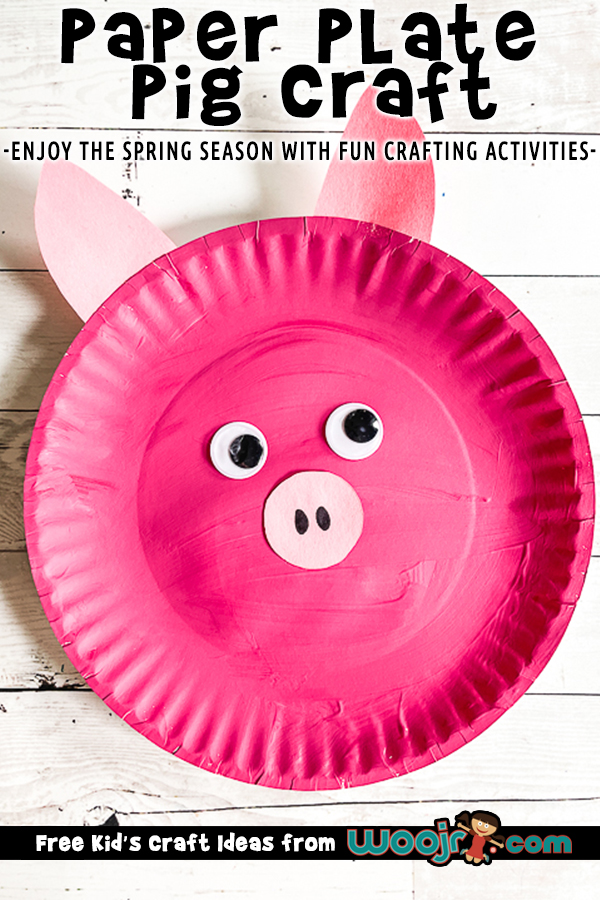 Paper Plate Pig Craft Project Woo! Jr. Kids Activities Children's