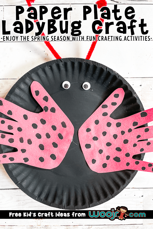 Handprint Lady Bug Craft Woo! Jr. Kids Activities Children's Publishing