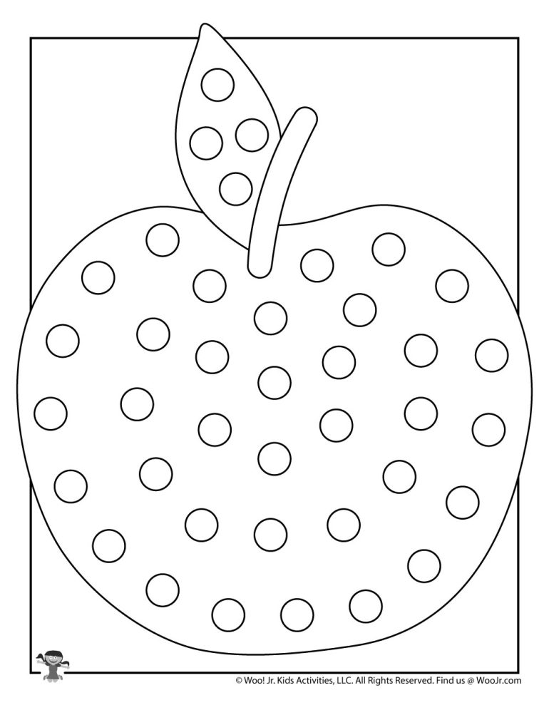 Fall Dot Marker Coloring Pages Woo! Jr. Kids Activities Children's