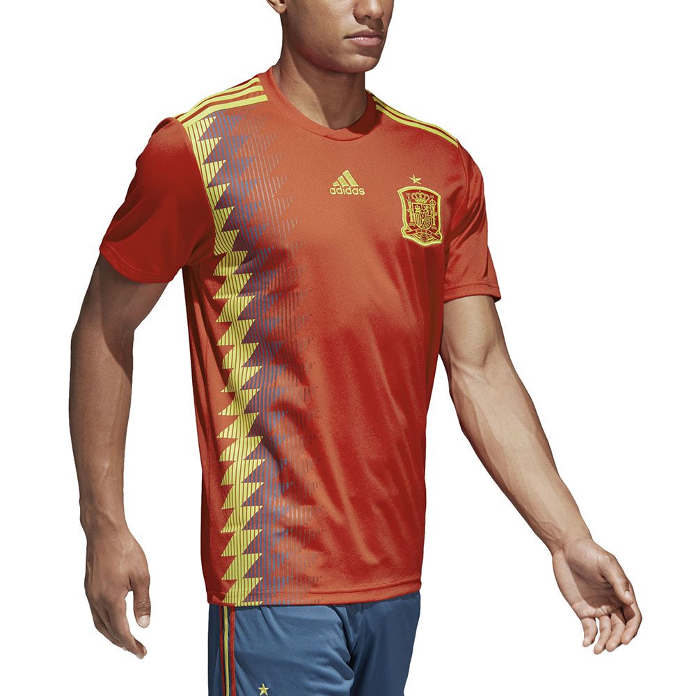 Adidas Men's Spain Home Soccer Football Jersey Red/Bold Gold CX5355