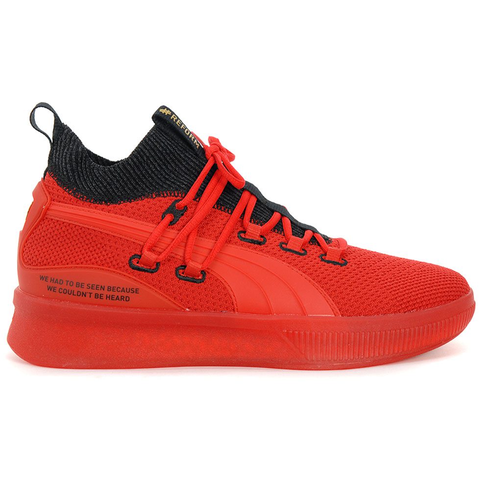 PUMA Men's Clyde Court X Meek Mill Reform BasketBall Red Shoes 19346101