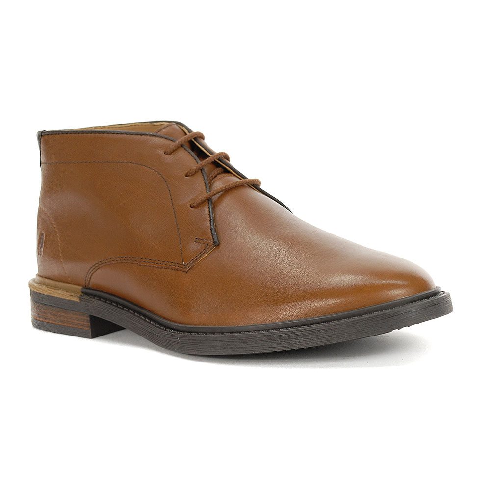 Hush Puppies Men's Davis Chukka Boots Cognac Leather HM02078235