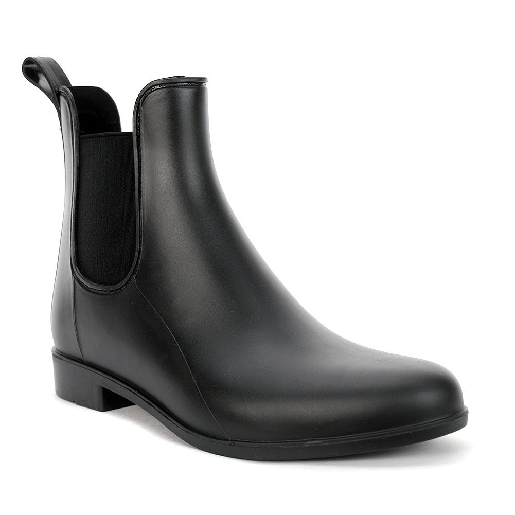 Sam Edelman Women's Tinsley Rubber Rain Boot Black Matte D7096S3003