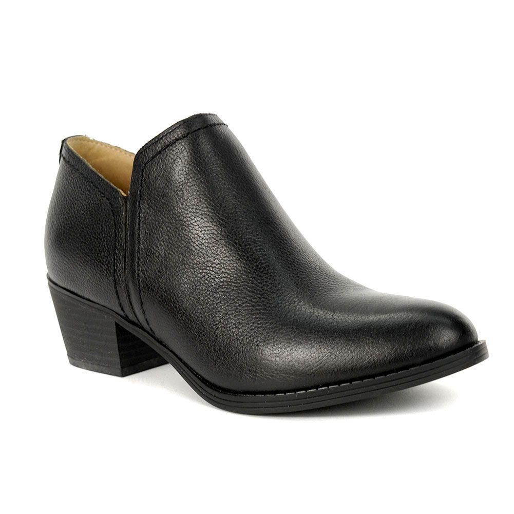Naturalizer Women's Zarie Black Leather Booties EC0220174
