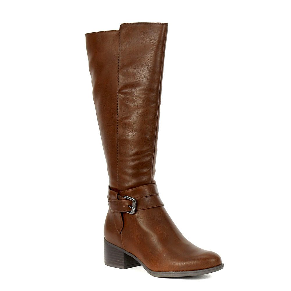 Naturalizer Women's Kelina Dark Brown Leather Knee High Boot