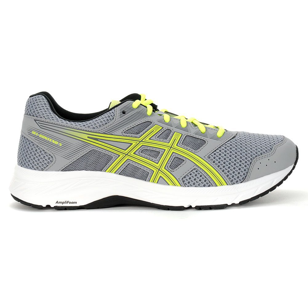ASICS Men's GelContend 5 Sheet Rock/Safety Yellow Running Shoes