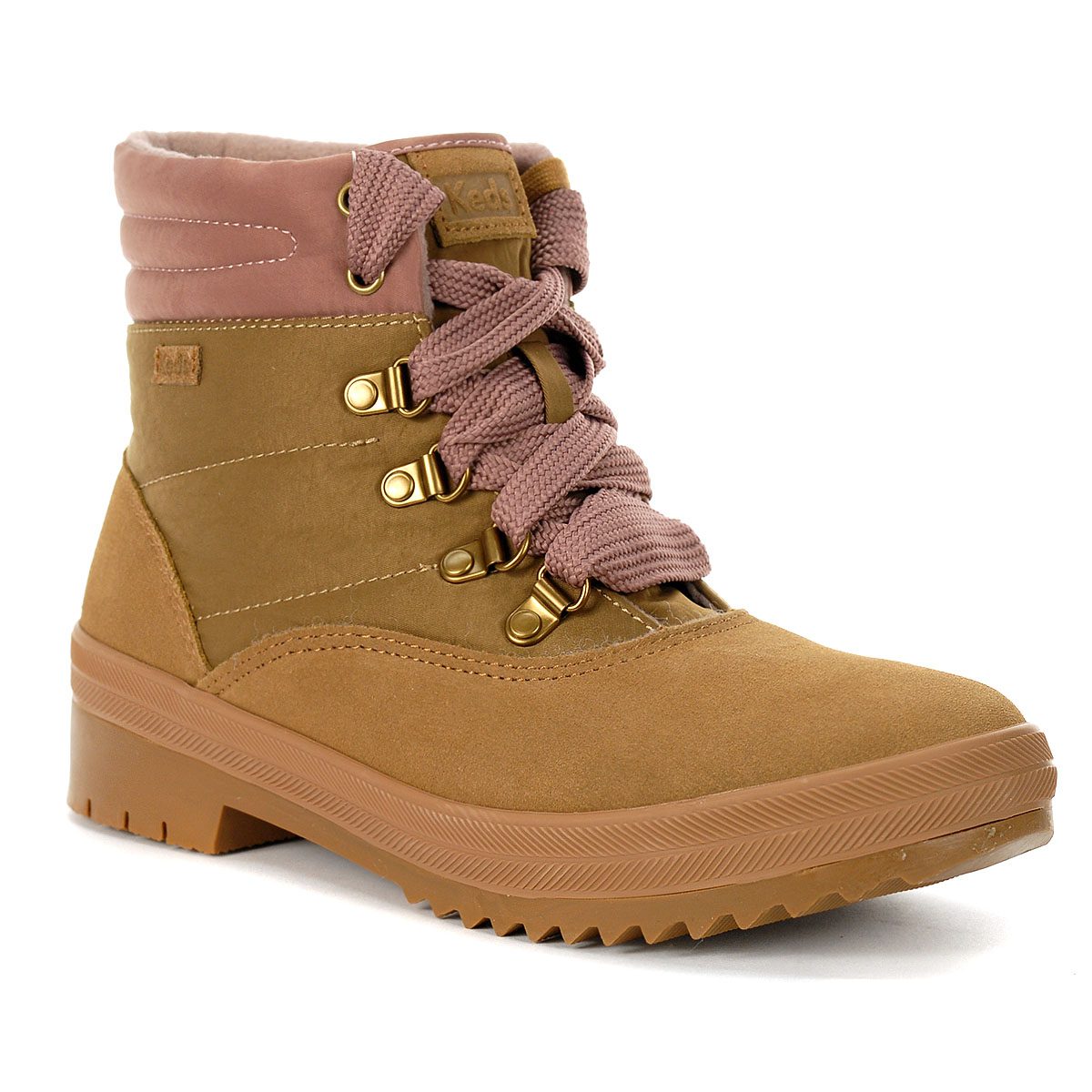 Keds Women's Camp Suede/Nylon Brown Waterproof Boots WH61128