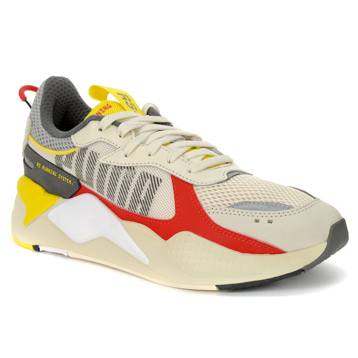 Puma Men's RSX Bold Whisper White/High Risk Red Sneakers 37271503