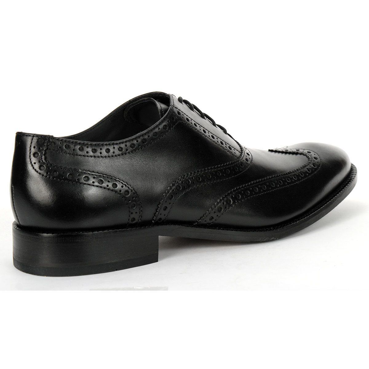 Cole Haan Men's Williams Wingtip Oxford Black Leather Dress Shoes