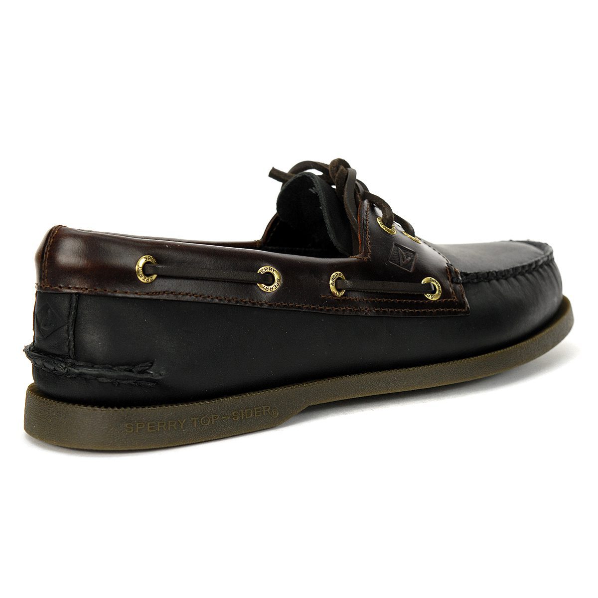 Sperry TopSider Men's Authentic Original Leather Boat Shoe Black