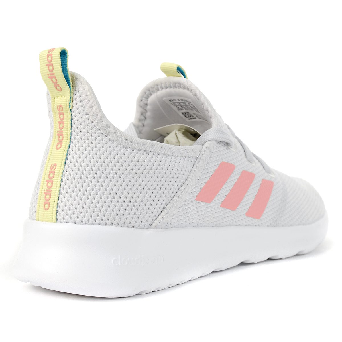 Adidas Kid's Unisex Cloudfoam Dash Grey/Pink Running Shoes EG3527