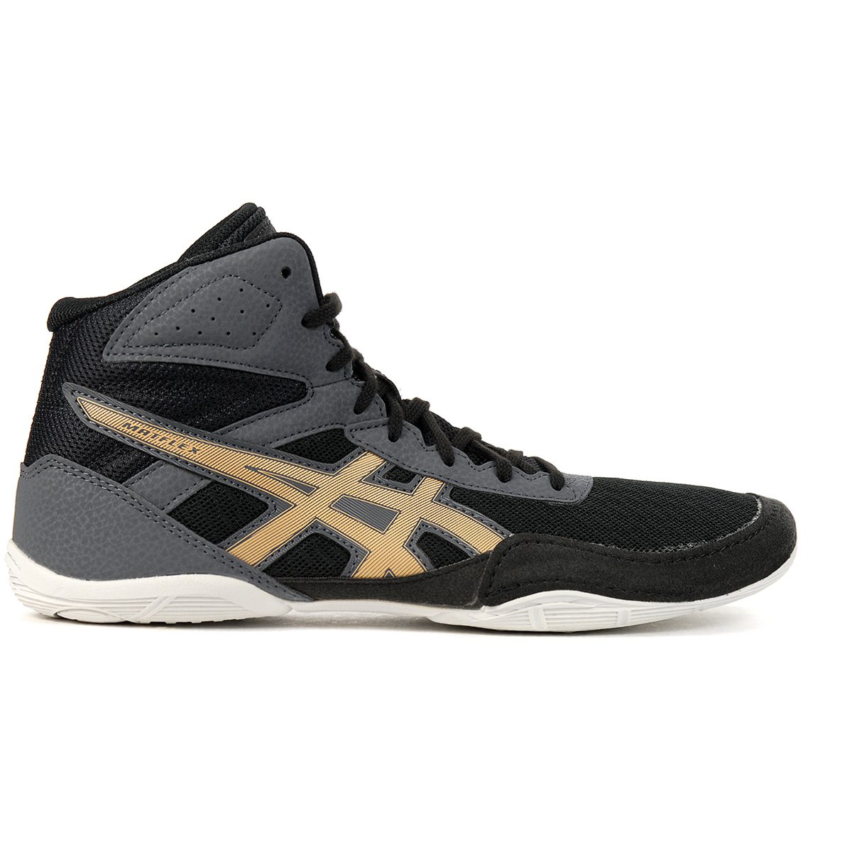 ASICS Men's Matflex 6 Black/Champagne Wrestling Shoes 1081A021.002 NEW