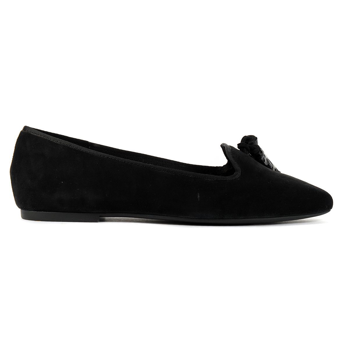 Hush Puppies Women's Sadie Black Suede Tassel SlipOn Shoes HW06528001