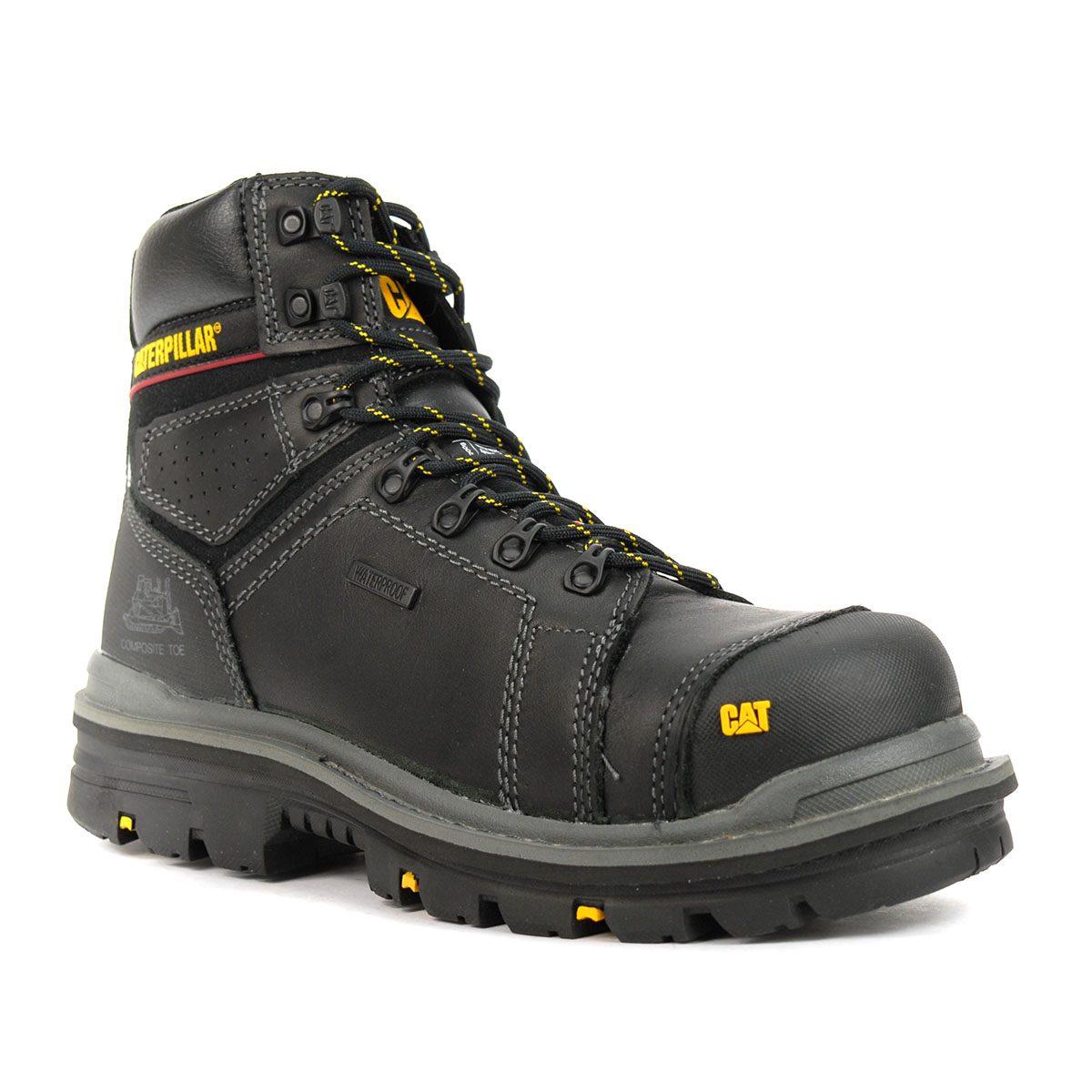 Caterpillar Men's Hauler 6" Waterproof CSA Black Work Boots P717627