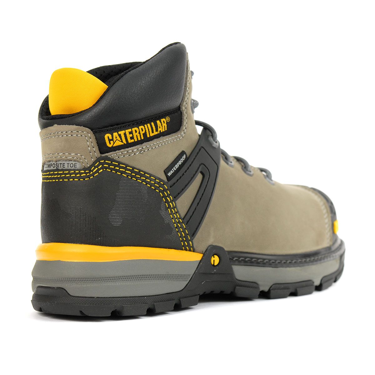 Caterpillar Men's Excavator Superlite WP CT Pewter Work Boots P724580
