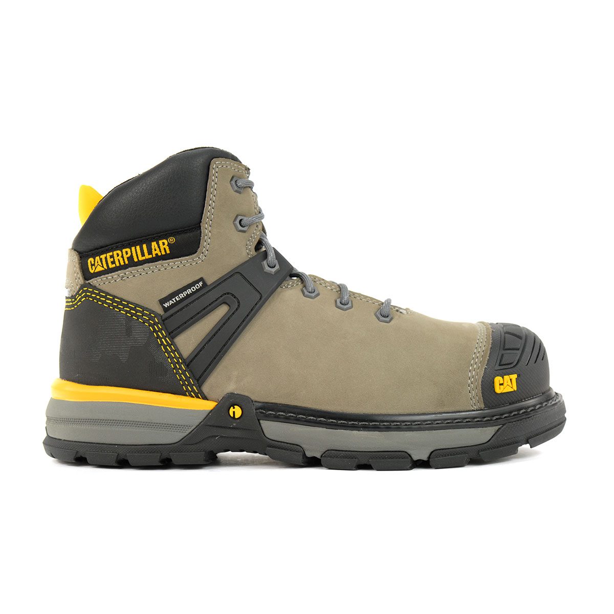 Caterpillar Men's Excavator Superlite WP CT Pewter Work Boots P724580