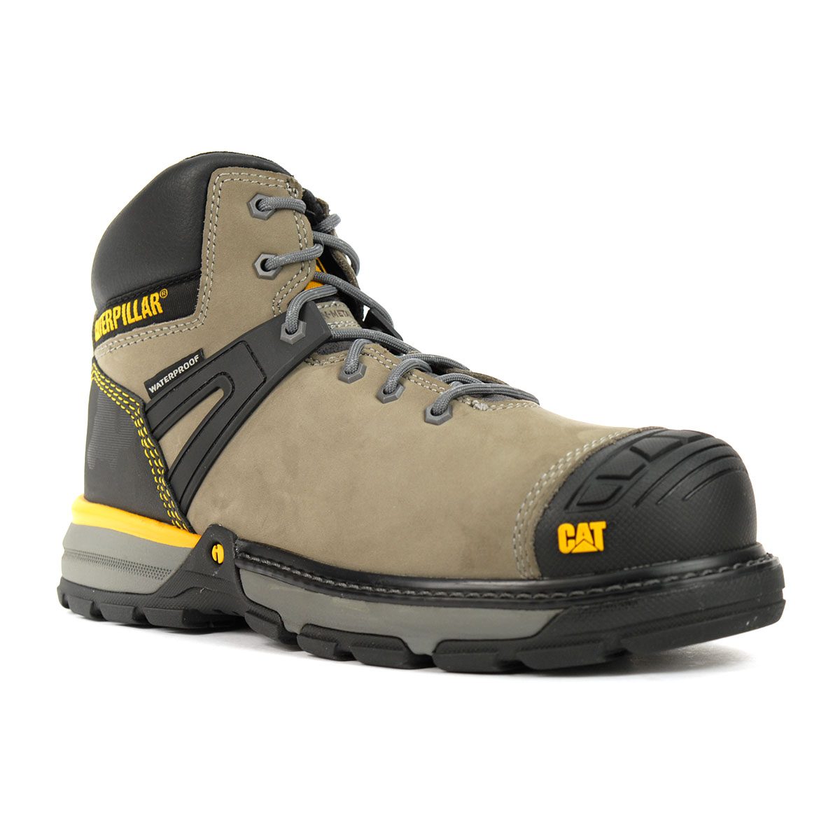 Caterpillar Men's Excavator Superlite WP CT Pewter Work Boots P724580
