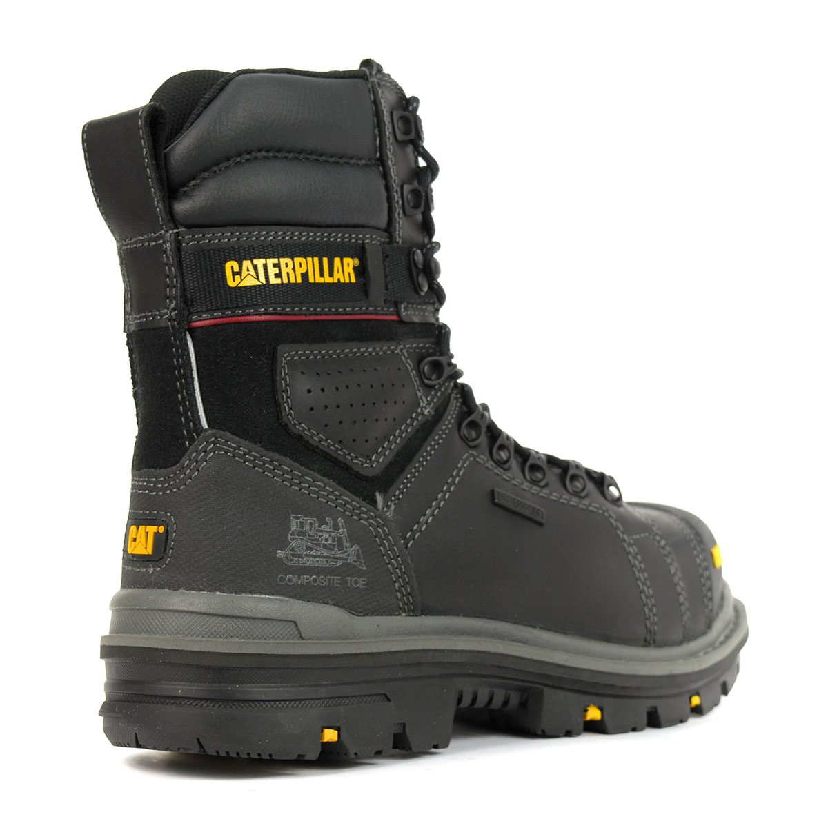 Caterpillar Men's Hauler 8" Waterproof CSA Black Work Boots P717628