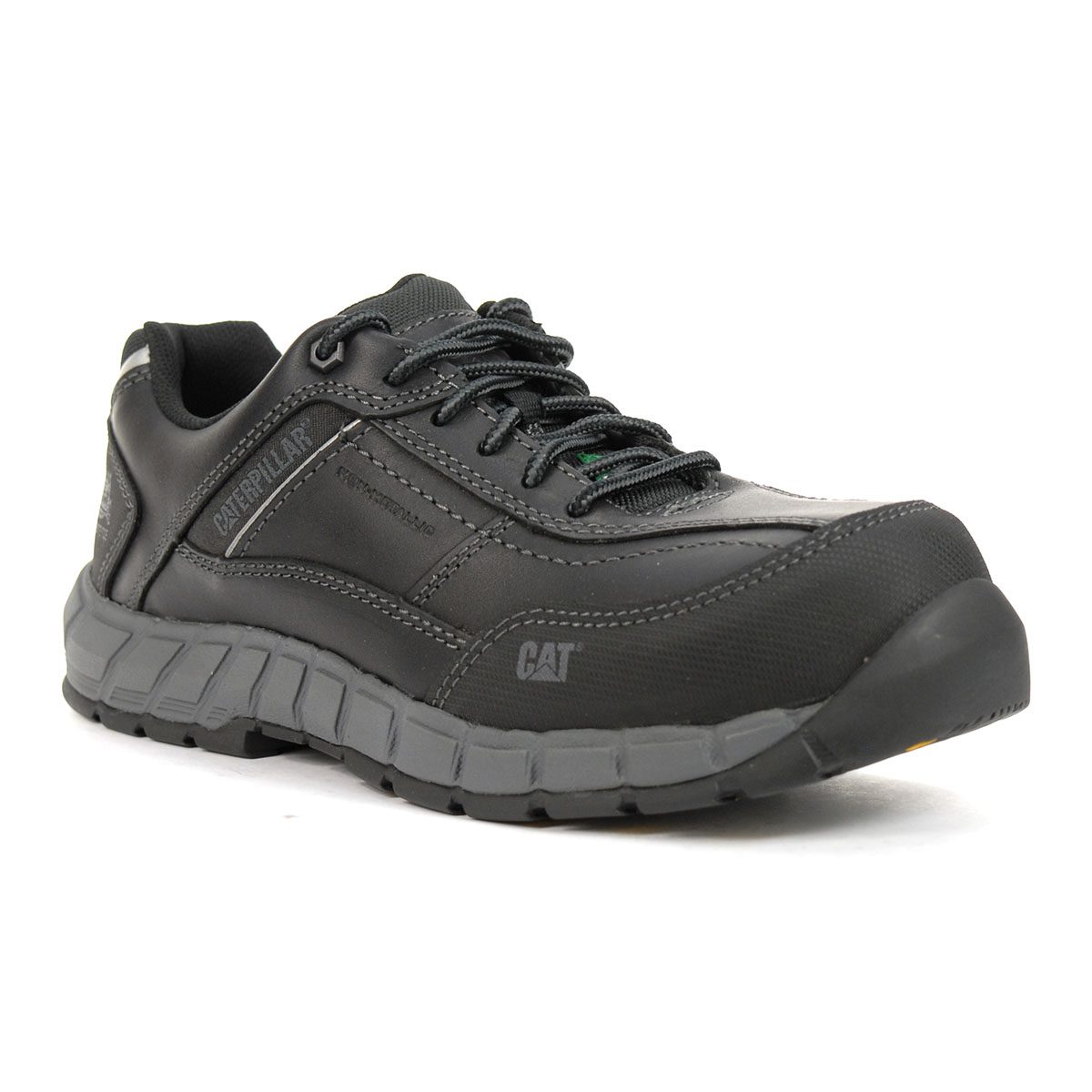 Caterpillar Men's Streamline Composite Toe Black Leather Work Shoes