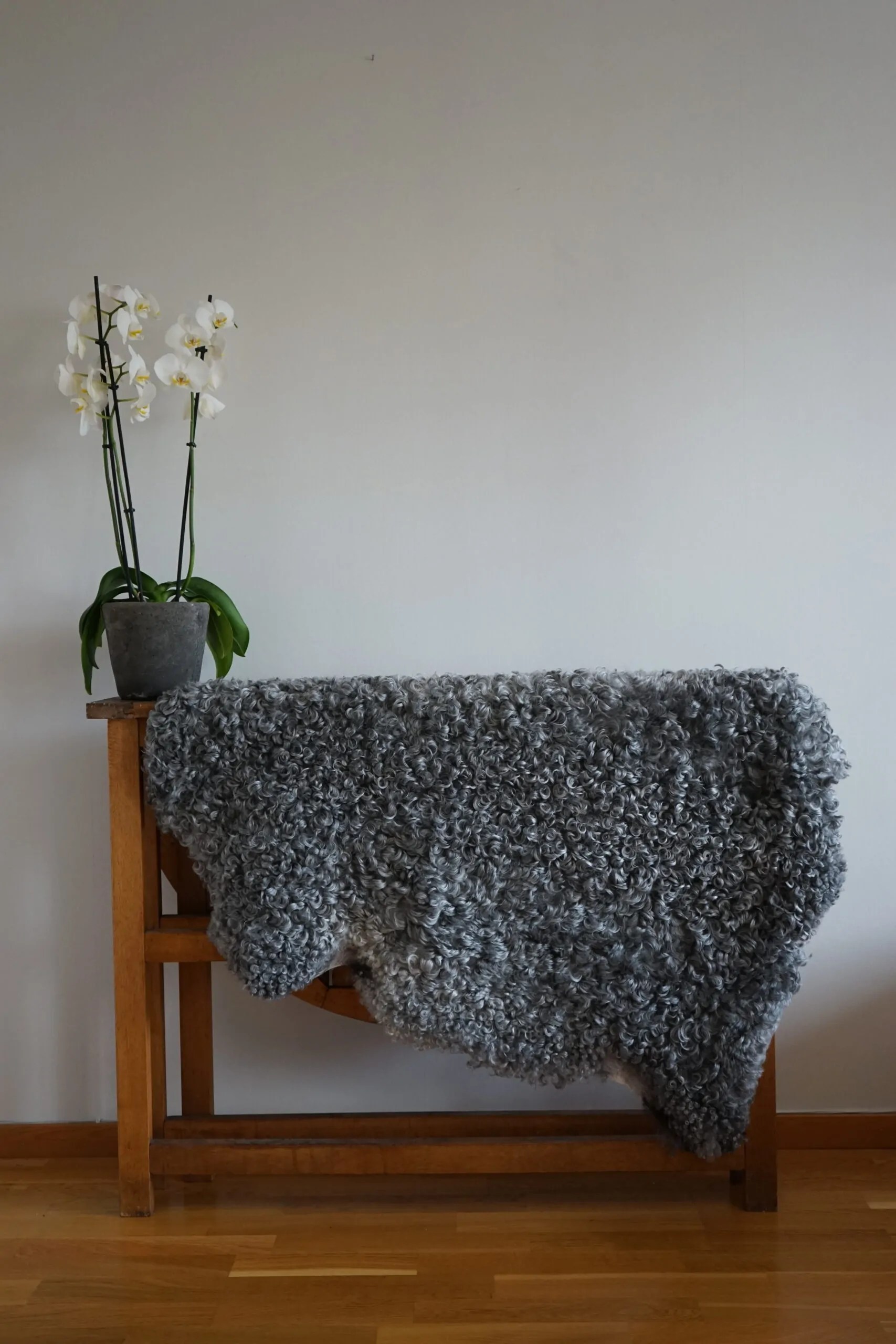 Grey Lambskin Rug Gotland Sweden Woolbase