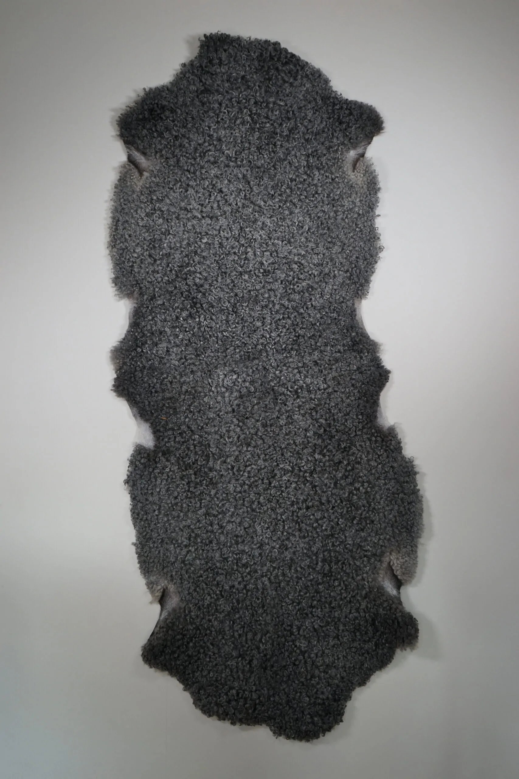 Grey Lambskin Rug Large(Double) Gotland Sweden Woolbase