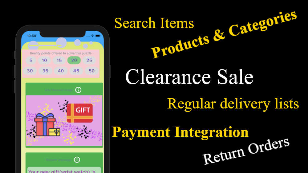 The development cost for a crossplatform online food & grocery home