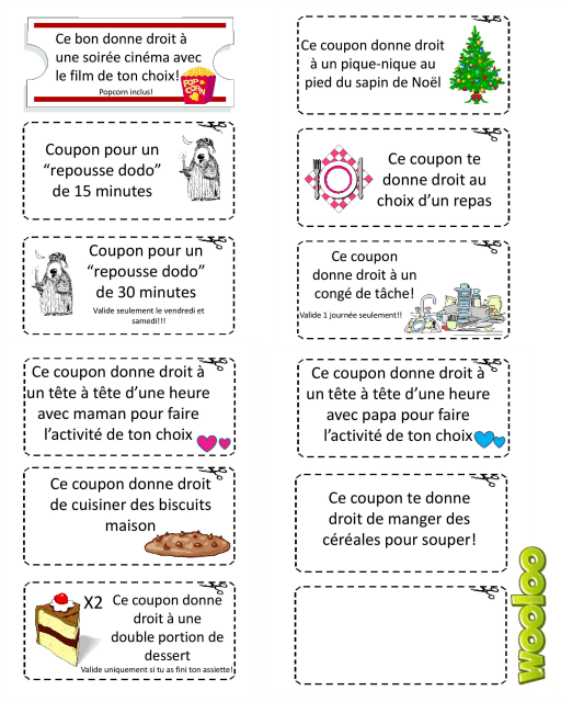 Offrez des coupons aux enfants Wooloo