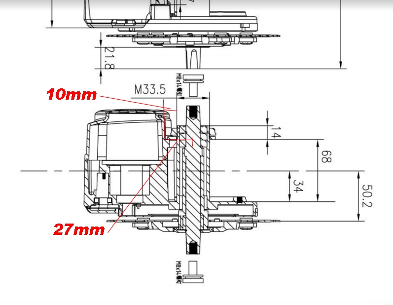 Tongsheng TSDZ2 and TSDZ8 CD kits Chain Drive Electric Bike Kits from