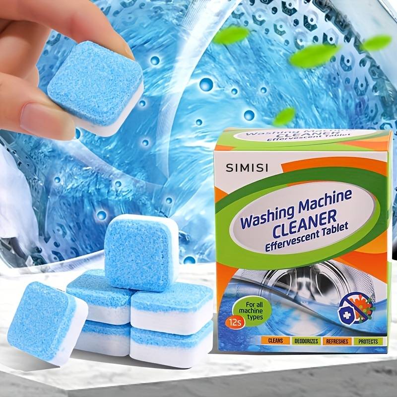 12Pcs Washing Machine Cleaning Tablets