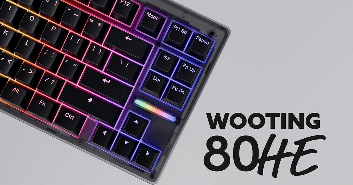 Wooting 80HE - Our most competitive keyboard yet