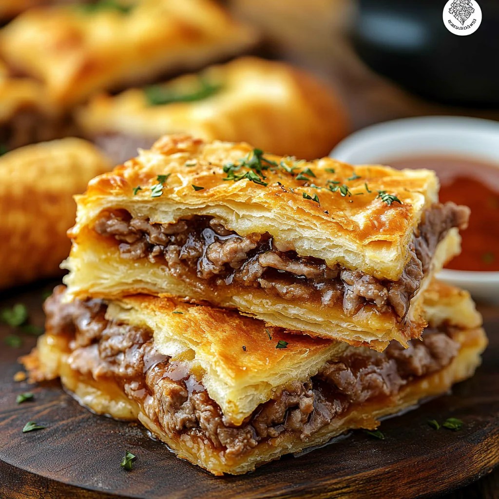 French Dip Squares with Crescent Rolls