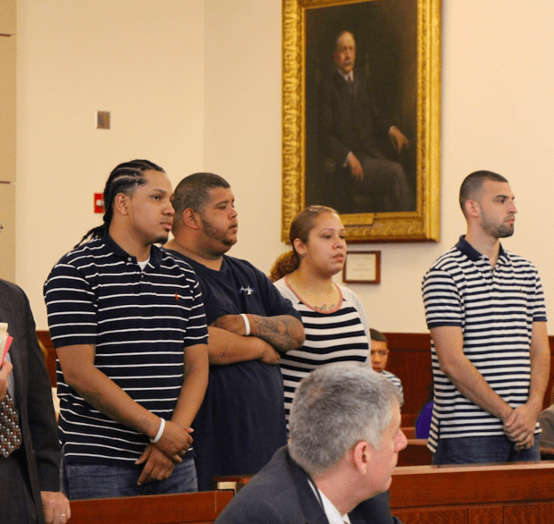 MassLive Police say gang member drove car at crowd, struck one person