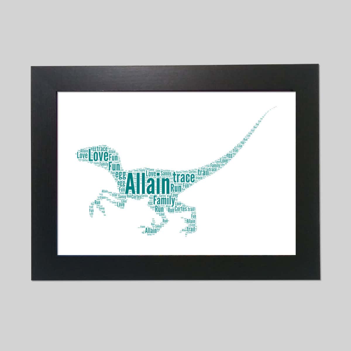 Personalised Dinosaur word art Word Art Prints Word Art App