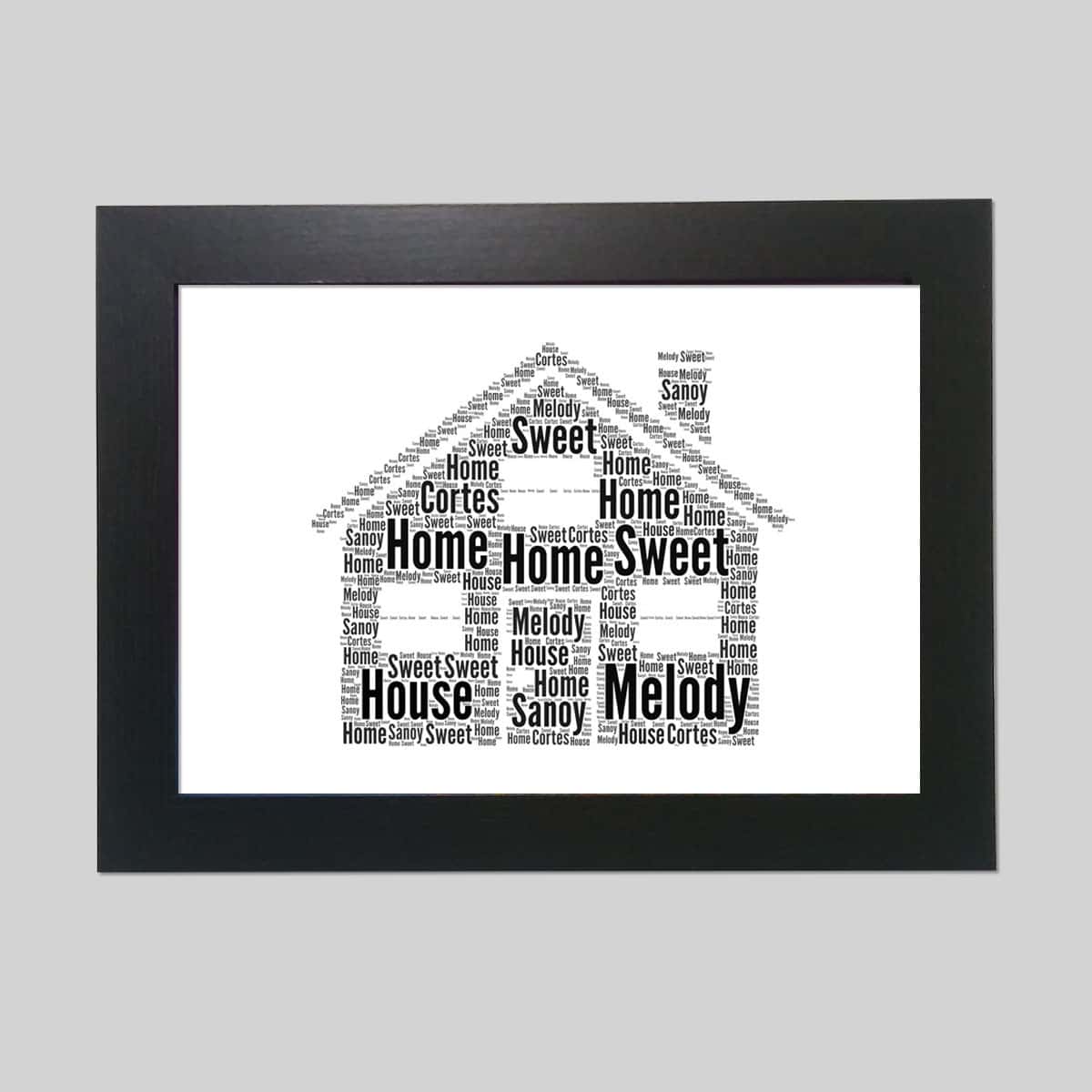 Personalised House word art word art prints word art app