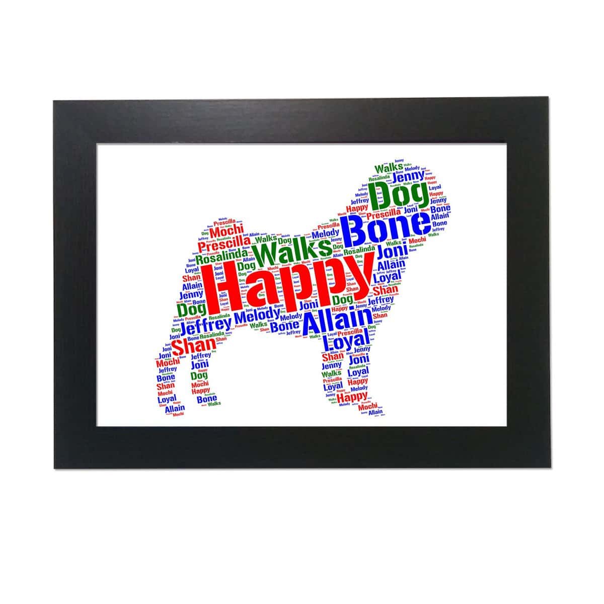 Pug word art word art prints word art app