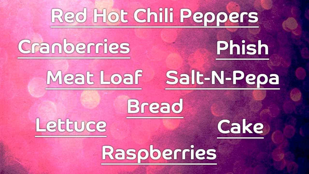 Music Festival Lineup Confused For Grocery List WordBrothel