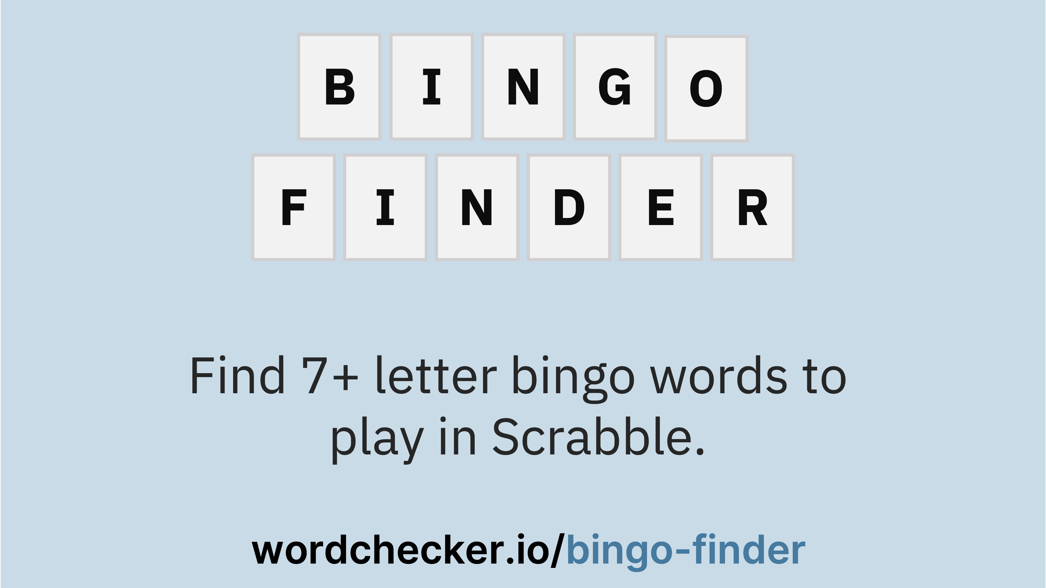Scrabble Bingo Finder Word Checker