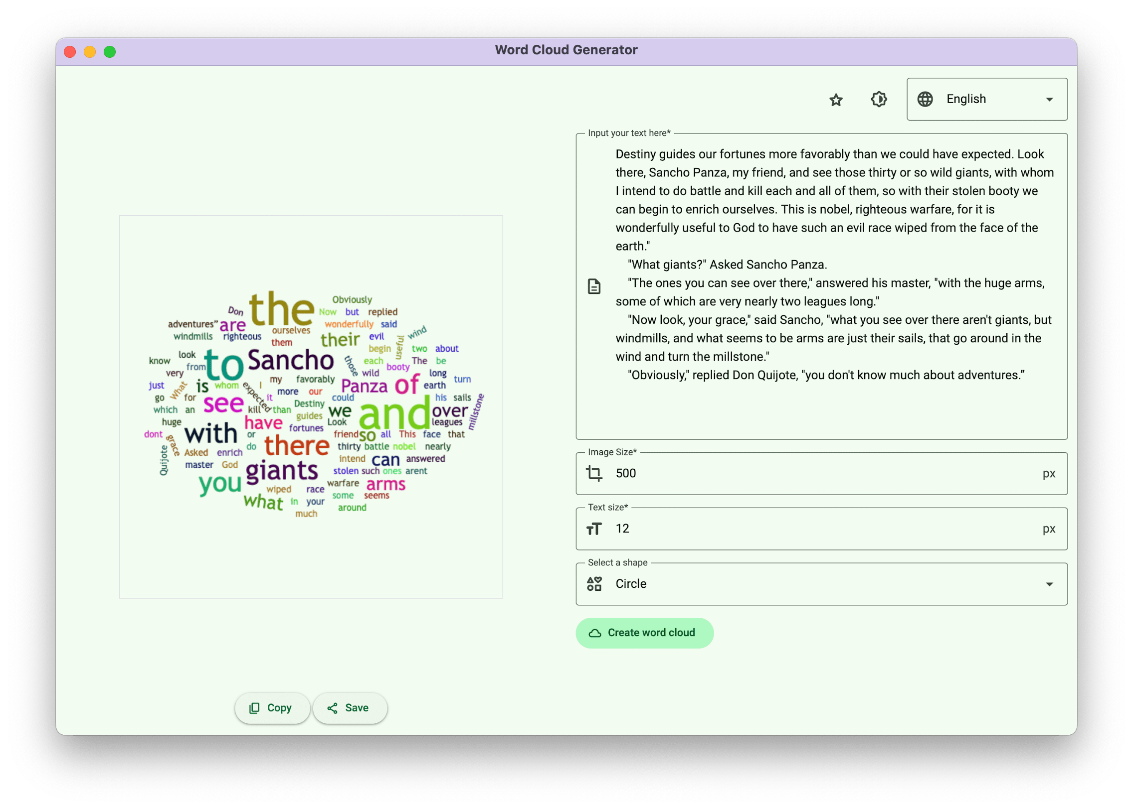 Word Cloud Generator