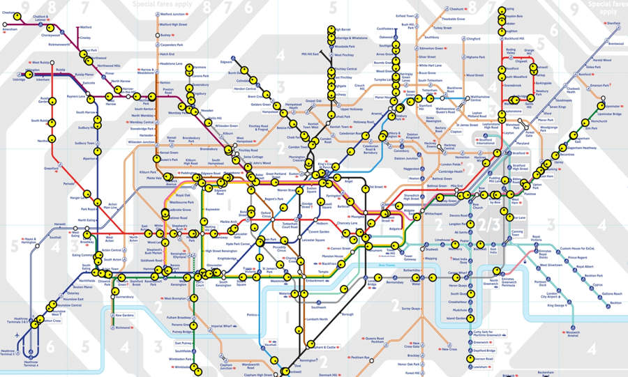 London Underground Interactive Map Interactive London Underground network Map WordlessTech