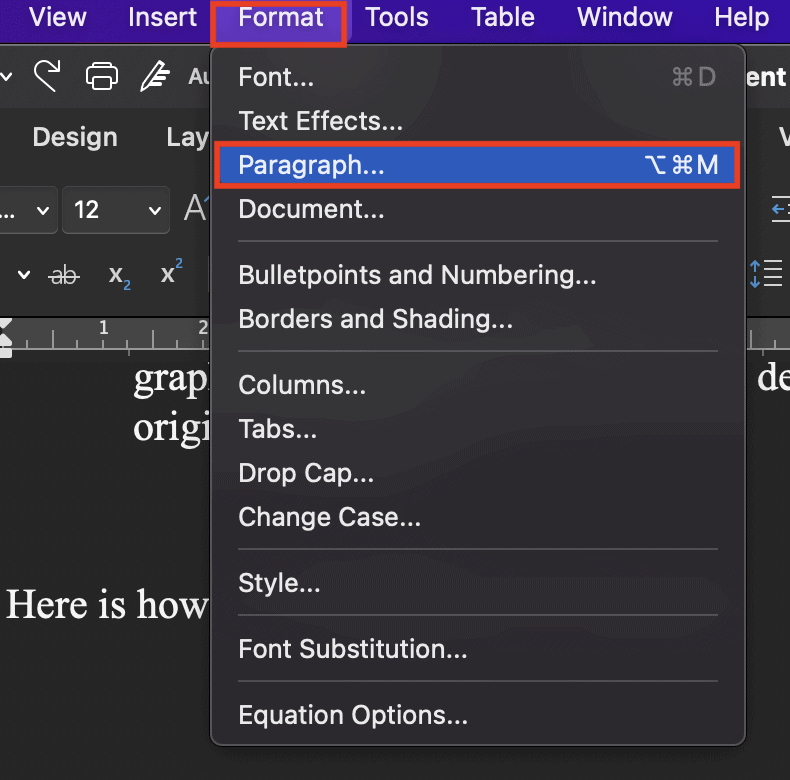 How to make part of a line right align word online?