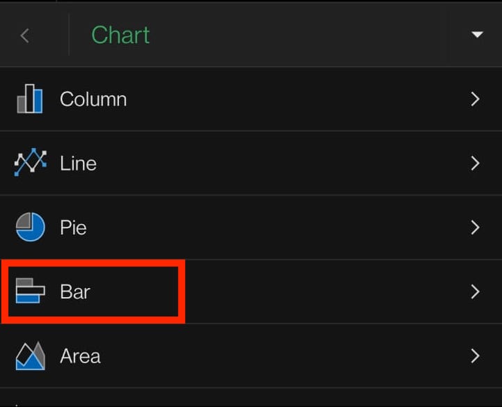 How to make a bar graph on Microsoft Word Online?