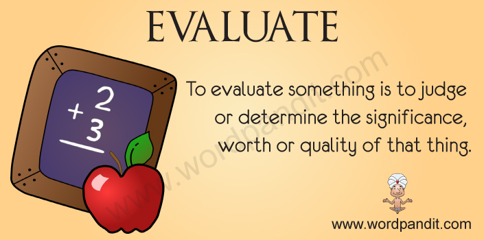 Evaluate – Wordpandit