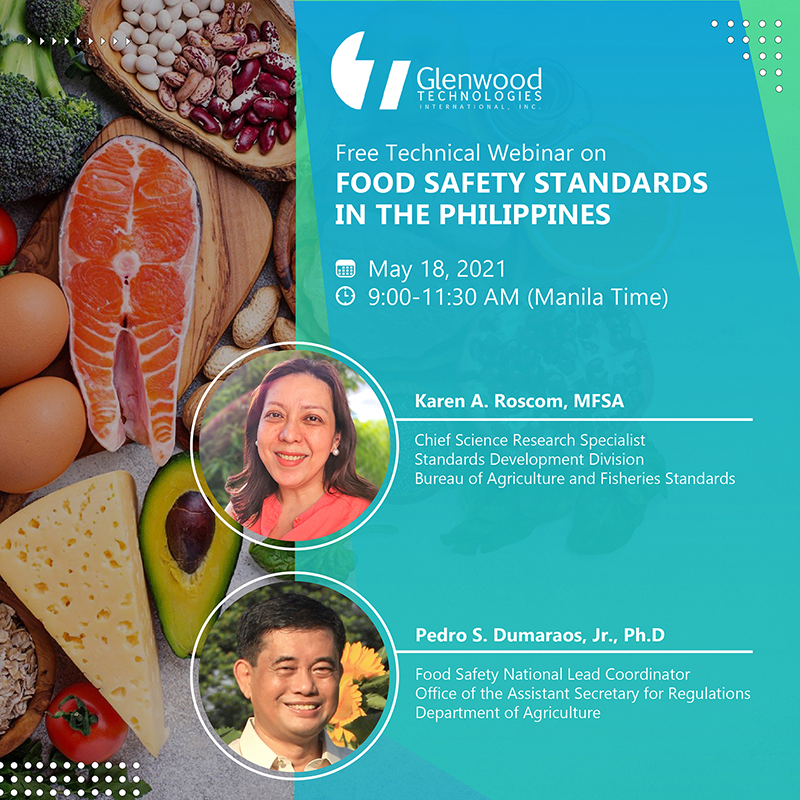 inar Food Safety Standards in the Philippines Resource Speakers