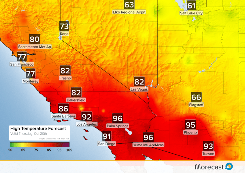 Santa Ana Winds Bring Extreme Heat and Fire Risk to Southern California