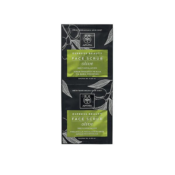 Apivita Face Scrub Olive 8Ml DermaMedic