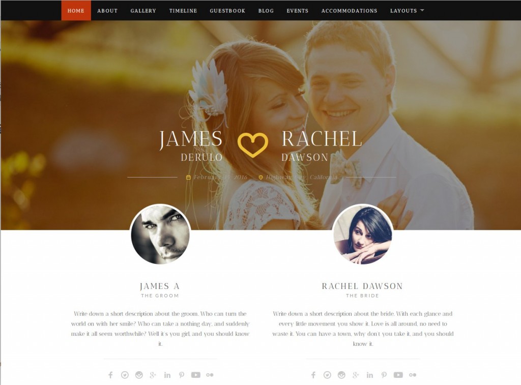 20 Wordpress Themes Hochzeit WordPress Themes & Plugins