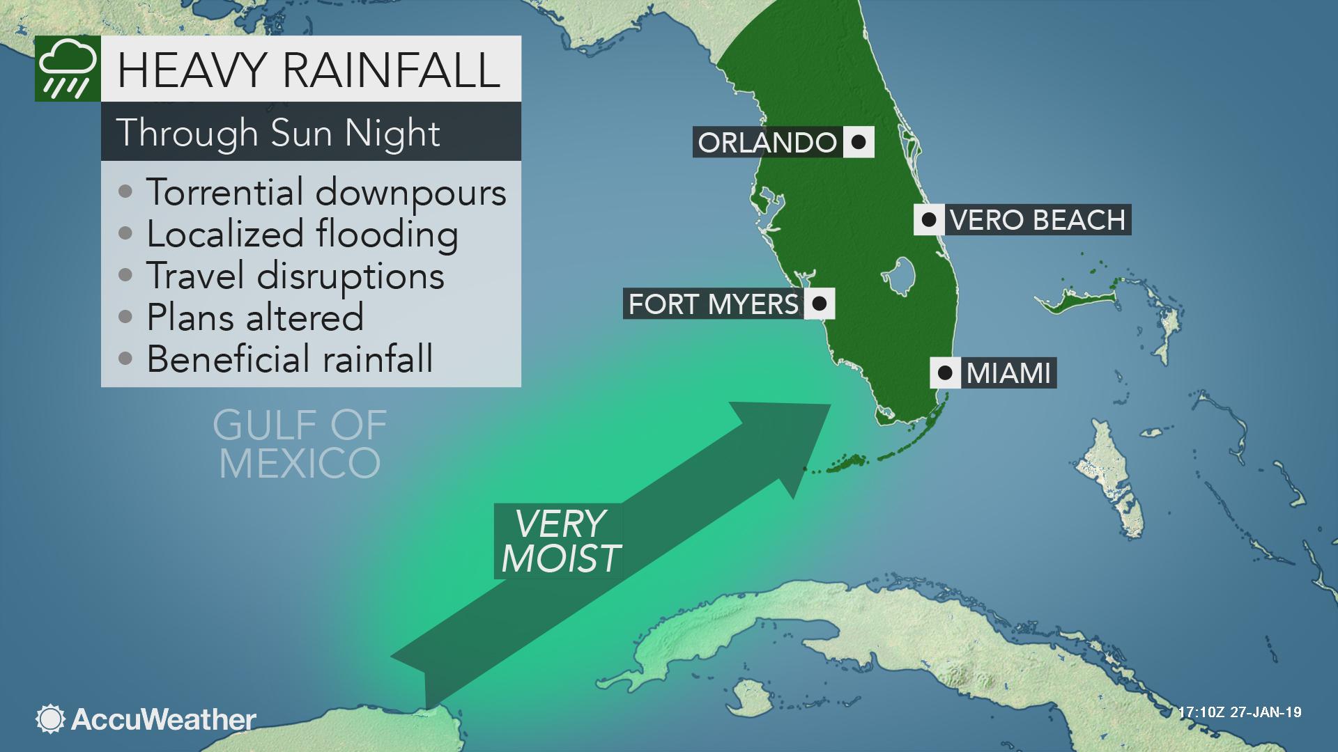 Downpours may ruin plans but provide drought relief in Florida this