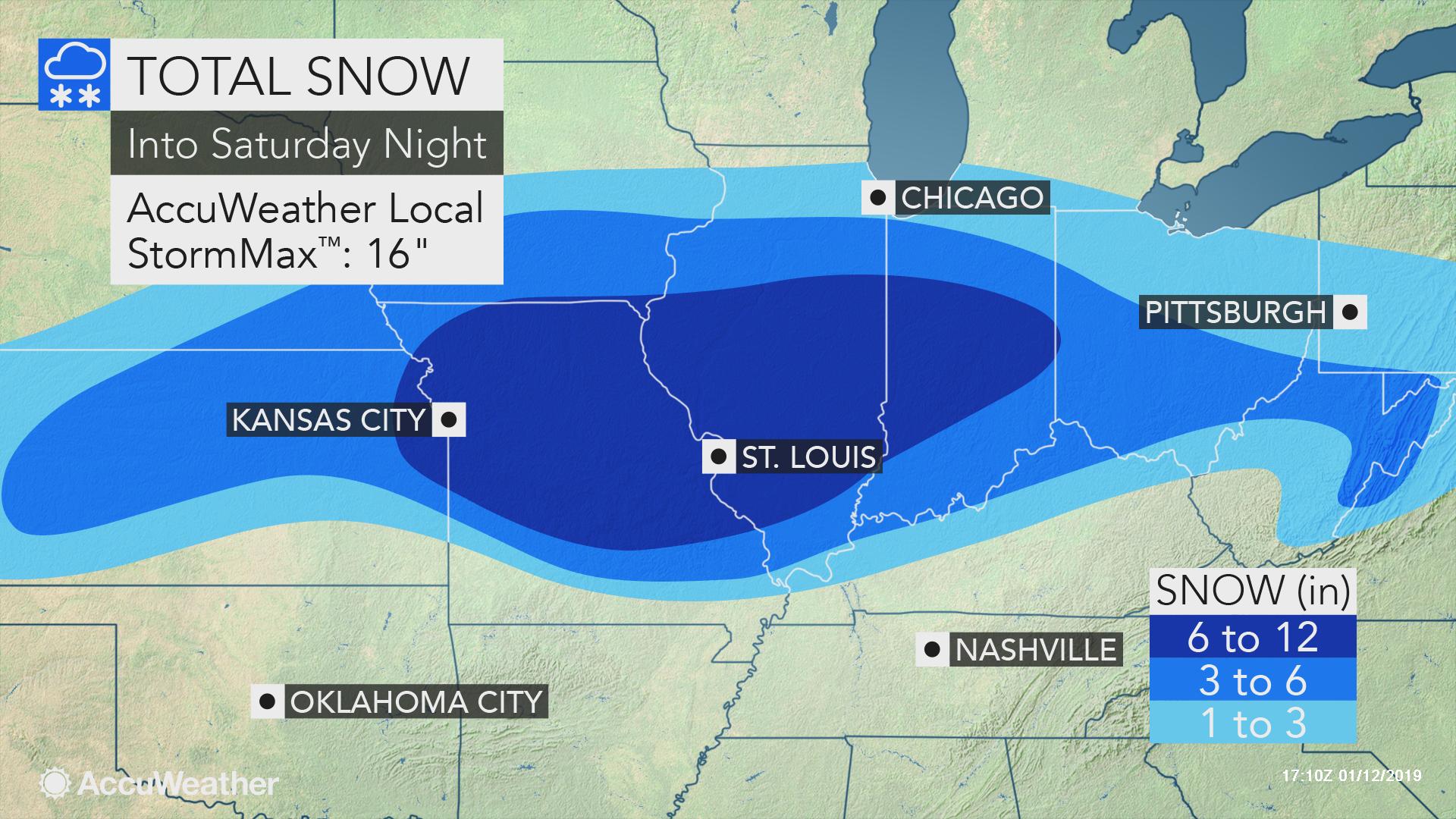 Total Snow Accumulation Map Maine
