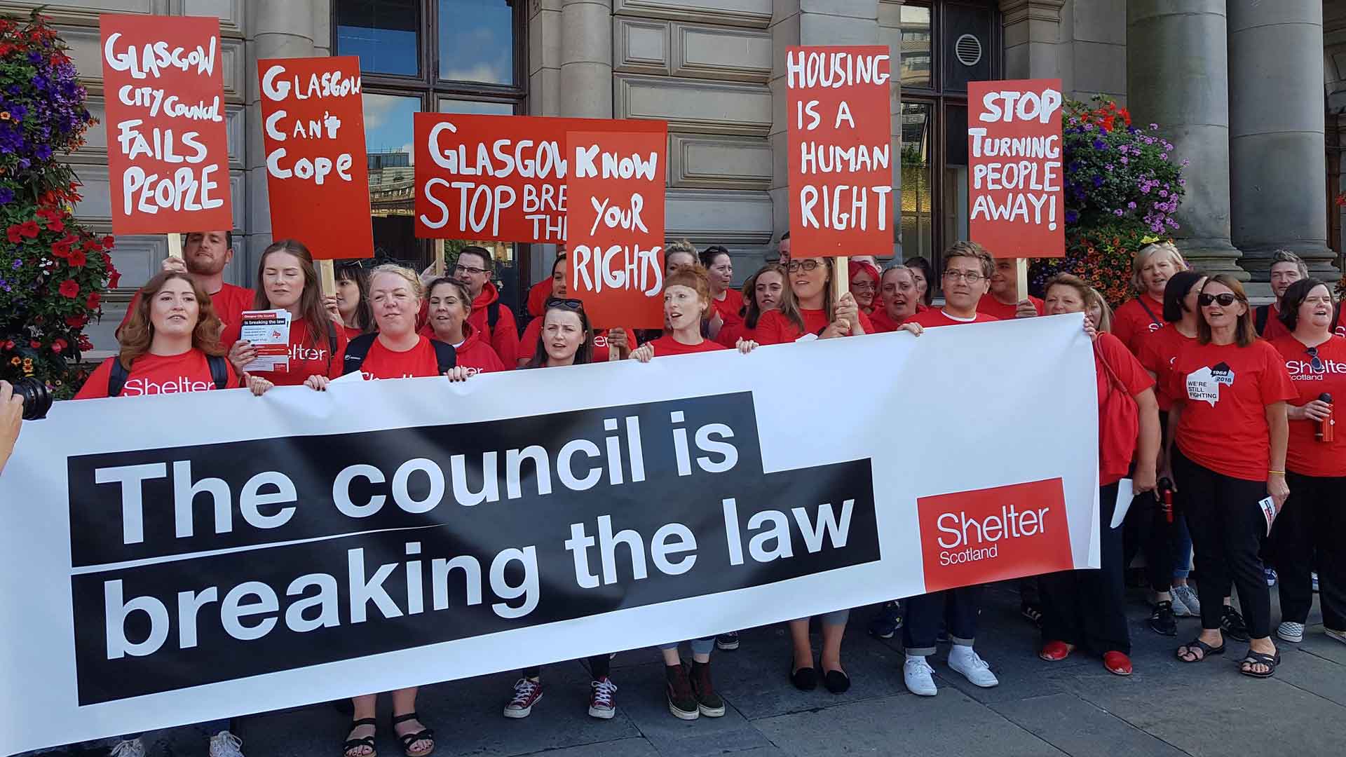 Shelter to take Glasgow City Council to court over housing record